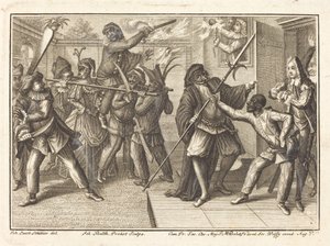 Kaptan Özgürlüğünü Yeniden Kazanıyor by Johann Balthasar Probst after Johann Jacob Schübler