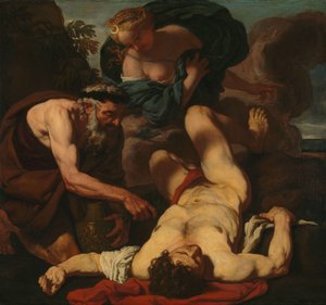 Selene ve Endymion (eski adıyla The Death of Orion) by Johann Carl Loth (attributed to)