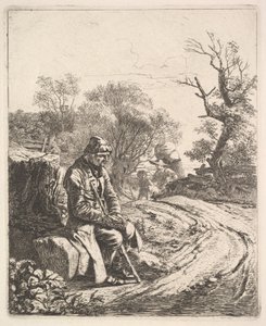 Yol Kenarında Oturan Yaşlı Bir Adam, 1818.