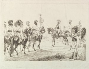 Avusturyalı Cuirassiers, 19. yüzyılın başlarında.