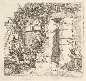 Yaşlı Adam ve Pomeranya Köpeği, 1817.