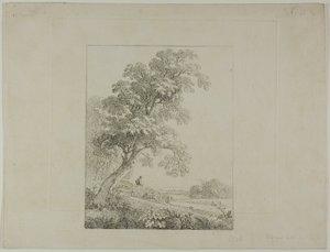 Büyük Ağaçlı Manzara by Johann Christian Klengel