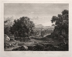 Kahramanca Manzara: Nehri Geçen Sığır by Johann Christian Reinhart