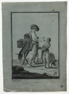 Köylü Elma Satıcısı by Johann Christian Reinhart
