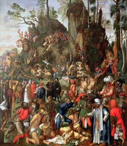On Binlerin Şehitliği, Albrecht Durer'in bir tablosunun kopyası by Johann Christian Ruprecht