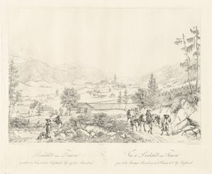Tauern yakınlarındaki Radstadt by Johann Christoph Erhard and Johann Adam Klein after Carl Ludwig Friedrich Viehbeck