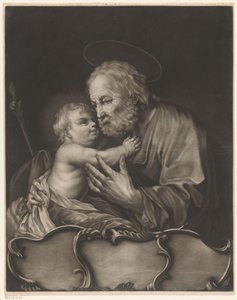 İsa Çocuk ile Yusuf by Johann Elias Ridinger