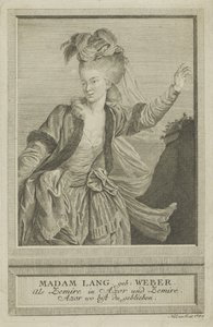 Aloisia Lange, kızlık soyadı Weber 1760-1839, Zemire, 1784.