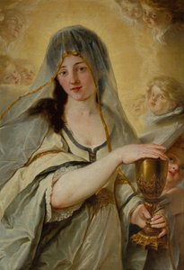 Bir İnanç Alegorisi (tuval üzerine yağlı boya) by Johann Friedrich August Tischbein