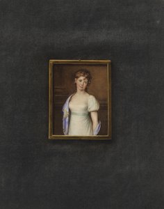 Bilinmeyen bir genç kadının portresi by Johann Friedrich Leybold