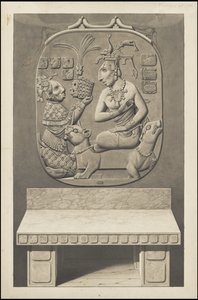 Waldeck'in Orta Amerika'ya ait orijinal sanat eserlerinden oluşan bir koleksiyon, Kutu 13/22 by Johann Friedrich Maximilian von Waldeck