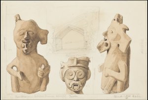 Waldeck'in Orta Amerika'ya ait orijinal sanat eserlerinden oluşan bir koleksiyon, Kutu 3/22 by Johann Friedrich Maximilian von Waldeck