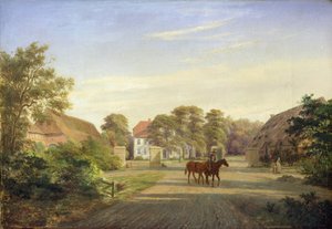Gut Grabau, near Oldesloe, 1841  by Johann Georg Haeselich