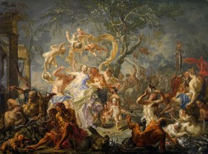 Bir Misrule Alegorisi, 1720-61. by Johann Georg Platzer