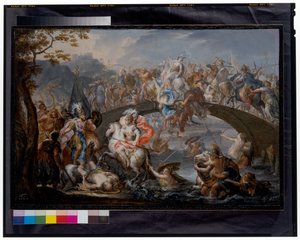 Amazonların Savaşı by Johann Georg Platzer