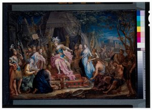Scipios'un yoksunluğu by Johann Georg Platzer