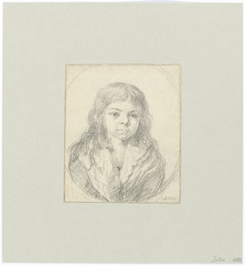 Bir çocuğun büstü by Johann Georg von Dillis
