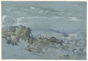 Perugia yakınlarındaki Umbria Tepeleri, 18301832.