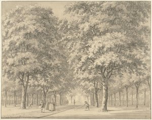 Bir dışarının araba yolu (Velserbeek?) by Johann Goll van Frankenstein (I)