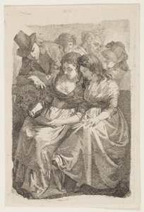 Sanatçı ve Ailesi by Johann Gottfried Schadow