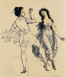 Dans eden çift Maria ve Salvatore Viganò, yaklaşık 1797