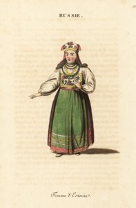 Estonyalı evli kadın by Johann Gottlieb Georgi