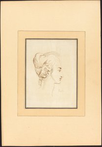 Bir Kadının Başı by Johann Gottlieb Prestel after Guercino