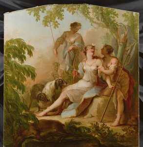 Avdan Sonra Diana Dinleniyor by Johann Heinrich Keller