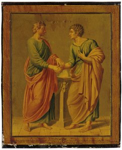 Bir Dostluk Alegorisi, 1789 by Johann Heinrich Lips