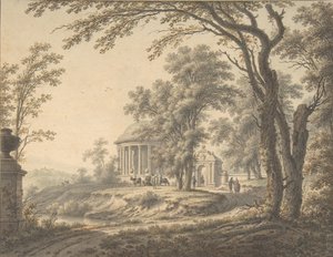 Tapınak, 1770 ile Pastoral Manzara.