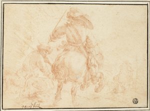 Atlı Askerler by Johann Heinrich Roos