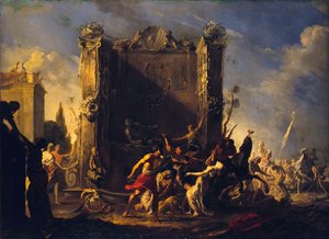 Sabine Kadınlarına Tecavüz, 1630-1640. by Johann Heinrich Schoenfeld
