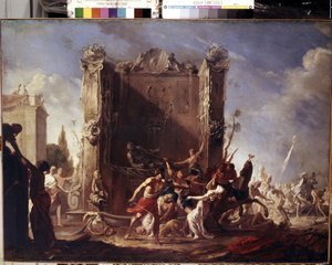 Sabine kadınlarına tecavüz. Johann Heinrich Schoenfeld