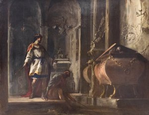 Saul ve Endor'un cadısı by Johann Heinrich Schonfeldt
