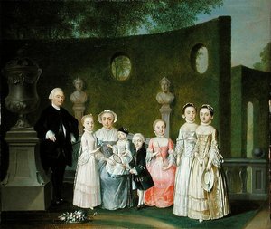 Bir Aile Portresi by Johann Heinrich Strumpff