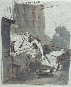 Aristoteles (grafit, mürekkep ve kağıt üzerinde yıkama) by Johann Heinrich Tischbein