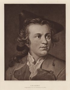 Gotthold Ephraim Lessing, Alman oyun yazarı ve filozof (litho) by Johann Heinrich Tischbein