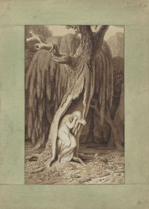 Orman perisi. İdiller Serisi, yaklaşık 1820. by Johann Heinrich Wilhelm Tischbein