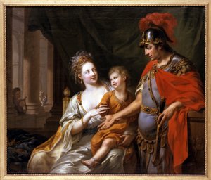 Hectors Kalkış, 1776 by Johann Heinrich Wilhelm Tischbein