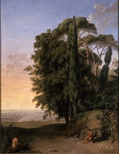 Frascati yakınlarındaki manzara, 1783