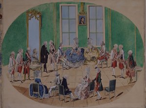 Grandük Pavel Petrovich ve Grandüşes Maria Fyodorovna 1782