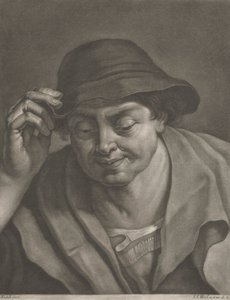 şapka giyen adam by Johann Jacobus Haid