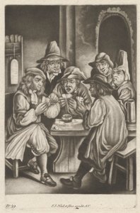 Erkekler Oyun Kartları by Johann Jacobus Haid