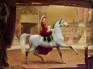 Sirk Binicisi, 1865 by Johann Jakob Eduard Handwerk