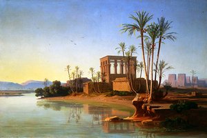 Philae, 1860 dolayları (tuval üzerine yağlı boya)