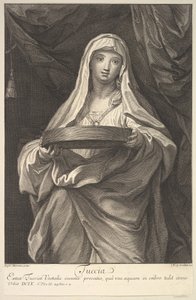 Tuccia, 1720. by Johann Jakob Frey the Elder
