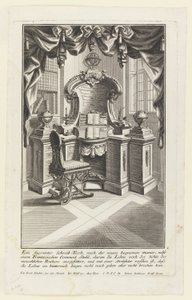 Şekilli bir sıra, ... (Yazı Masası ve Sandalye) by Johann Jakob Schübler