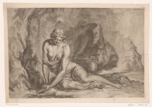 Venüs kabuğuyla su yaratıyor Latona bir kabuk ile su kepçe by Johann Jakob Thurneysen (I)