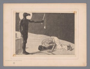 Mammon Der Mammon und sein Sklave hayranlığı (nesne üzerindeki başlık) Yedi mistik temsil (seri başlığı) by Johann Jakob Weber