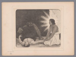 Bir ruh için savaş Um eine Seele Yedi mistik temsil (dizi başlığı) by Johann Jakob Weber
